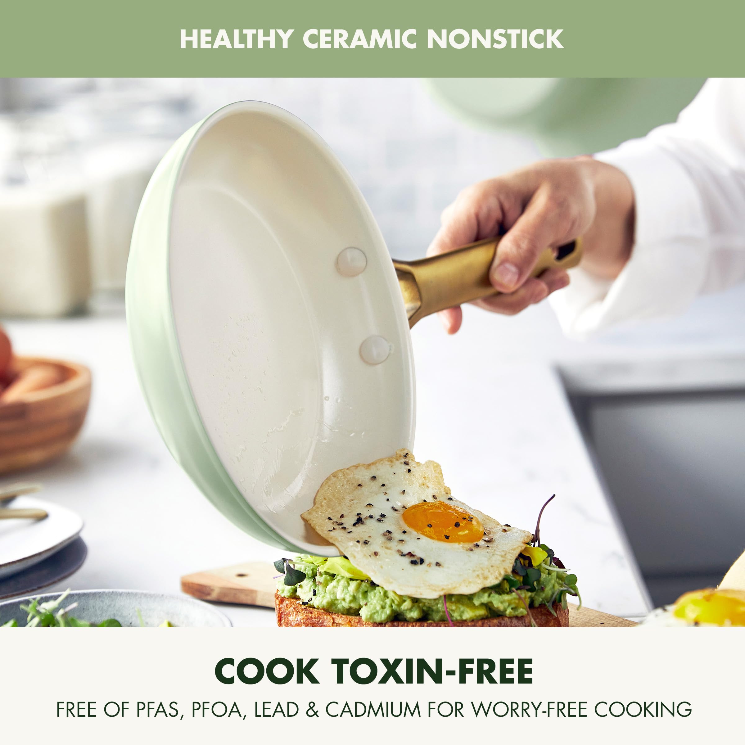 Amazon.co.jp: GreenPan ハードアルマイトヘルシーセラミックノン